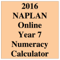 2016 Y7 Numeracy Calculator Allowed - Online